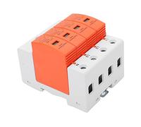 Marhynchus AC Protector 4P Rail Mounted Protective Device 420V 20kA to 40kA PC Housing Quick Response for Electrical Panels Home Workshop Systems