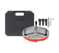 Marhynchus Adjustable Punching Saw Tool 25mm to 130mm 1 4 to 5 Inch Hole Saw with 3 Tooth Blades for Wood Plastic Drywall Ceiling Light Cutting