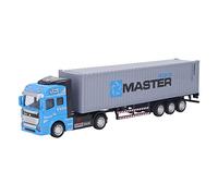 Marhynchus Alloy Container Truck Toy Vehicle Toy Pull Back Detachable Vehicle Large Realistic Express Carrier with Simulated Opening Doors for Kids