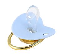 Marhynchus Attractive Baby Shape of The Form of The Heart, The Imitation with a Colgram Nipple for The Child Fiction with Safe Silicone Material (M Blue)