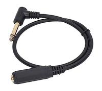 Marhynchus Audio Cable Stereo Cable Microphone Cable 0.5m 1/4in Mono Right Angle 6.35mm Male to Female Extension for Guitars Instruments Speakers Microphones