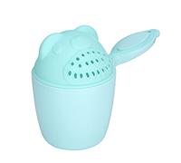Marhynchus Baby Shampoo Cup PP Hair Rinse Cup with Eye Protection Design Detachable Wash Hair Flusher 21 X 10.7 X 15 Cm for Toddler Baby Bath Time (Green)