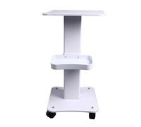 Marhynchus Beauty Trolley Cart Space Saving Organizer Rolling Cart for Beauty Salon, Thick Panel Design Trolley with Wheels 3 Tier Salon Rolling for, PVC Material