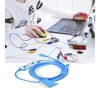 Marhynchus Blue USB-SC09 PLC Cable, Pure Copper Data Cable with Shielded Magnetic Ring, 3 Meters Industrial, for Download Line