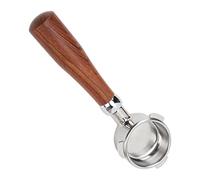 Marhynchus Bottomless Portafilter 54mm Stainless Steel Detachable Portafilter with 18g Filter Basket for 8 Series 870 880 Machines (E Circle Rosewood)