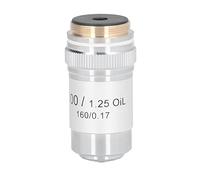 Marhynchus Brass Chrome Plated Achromatic Objective 100X High Power Microscope Lens, Clearer Image, for Professional Biological Microscopes