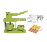 Marhynchus Button Maker Machine 100 Sets Badge Press Machine Button Making Press Kit with Panda Pattern Book Circular Cutter for Pins Keychains Gifts (32mm)