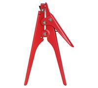 Marhynchus Cable Tie Tensioning Tool Cable Tie Gun Adjustable Tension for 2.3-9.5mm Nylon Zip Ties with Flat Cutting Iron Construction Hand Tool for Power Work Building Construction (Red)