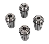 Marhynchus Collet Chuck Set, High Carbon Steel 4 Jaw Spring Collet Set, 4Pcs D6.2x5 D6.3x5 D7x5.5 D8x6, Good Grip for CNC Grinding Machines and Engraving Machines