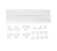 Marhynchus Cord Hider Kit Cable Concealer Wire Cover for Wall - 10pcs Paintable Retardant PVC Cable Management System with Double Sided Tape No Drilling Required Easy Install