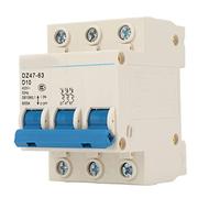 Marhynchus Current Miniature Breaker Mystiek/Fantradant 3P Automatic for the DZ47 63 400V Office Building with a Large Capacity for Domestic Use, Nylon Material, Suitable for Lighting in Office