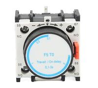 Marhynchus Delay Contact, ABS 1NO 1NC Time On Delay Relay, 0.1s to 3s for Construction Machinery and Agricultural Equipment