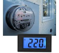 Marhynchus Digital CA Tester Meter Panel to Monitor the Generator Voltage and Investor 220 V, LCD Screen, AC80-500V