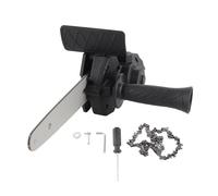 Marhynchus Electric Chainsaw Attachment Kit, Lightweight Alloy Chainsaw Converter with Comfortable Handle for Wood and PVC Cutting