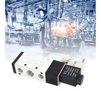Marhynchus Electromagnetic Valve Aluminum Solenoid Valve 4V310 10 DC24V 2 Position 5 Way 12mm Threaded Air Control for Pneumatic Systems Industrial Automation and