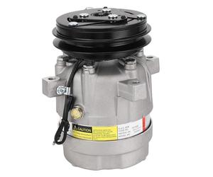 Marhynchus Excavator Air Conditioning Compressor, Alloy Steel AC Compressor Replacement Part Number 700651 with Energy Saving Technology for DH55 DH60 12V