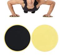 Marhynchus Exercise Sliding Gliding Disc Full Body Workout Slider for Athletic Conditioning, 2PCS Sliding Gliding Discs ABS (Yellow)