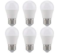 Marhynchus G45 LED Light Bulbs, Warm White 2700K 300LM Soft Illumination for Hallways Restrooms E26 Base Plastic Aluminum 5W 45 x 82mm 6 Pack