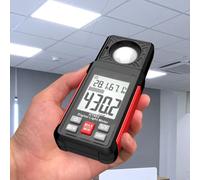 Marhynchus Handheld Digital Light Meter, 0-100000 Lux Temp | 0-100000 LX, ±4% Accuracy, Auto Range, Light Temp 2-in-1, 60ms Response, 320-730nm, Max/Min/Avg, 3xAAA Included