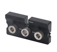 Marhynchus Hole Jig Stainless Steel Wood Dowelling Jig 2 in 1 Woodworking Drill Guide with 8mm 10mm Hole Locator for Carpentry Woodworking Joinery Woodworkers