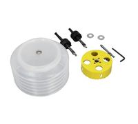 Marhynchus Hole Saw Set, Bimetal 4 Inch Wood Hole Saw with Dust Bowl and Shaft for Accurate Cutting in Drywall and Plasterboard