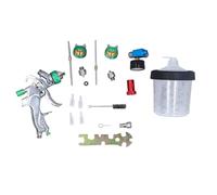 Marhynchus HVLP Spray Gun, 15-Hole Design High Atomisation Gravity Feed Paint Sprayer with 600ml Cup, 1.4mm 1.7mm 2.0mm Nozzles for Car Furniture Painting