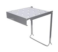 Marhynchus Iron Folding Ladder Work Platform Extension Multi Purpose Shelf A Frame Design with Foldable Features for Home Office Garage Storage (Iron)