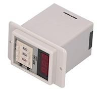 Marhynchus JYIO Time Relay ABS Digital Display Delay Relay AC 50 60Hz Adjustable Timer 99.9S to 999M High Accuracy Panel Mount for Control Cabinets and Equipment