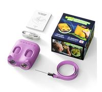 Marhynchus Kids Microscope 1000X Magnification, 2 Inch Screen | Compact handheld design, 1980x1080P resolution, 8 adjustable LED lights, USB connectivity for PC