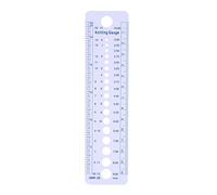 Marhynchus Knitting Needle Gauge Ruler Plastic Sewing Tools 2-10mm with Clear Scale for Quilting Patchwork Crochet Knitting Crafts