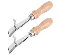 Marhynchus Leather Creaser, Adjustable Crimping Tool, Steel and Wood for Projects and Leather Crafts