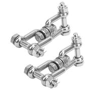 Marhynchus Marine Anchor Shackle, 304 Stainless Steel M10 Rotating | Resistant Link for Ground Tackle, Double-Ended Jaw Design, Eliminates Anchor Line Twist