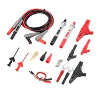 Marhynchus Multimeter Test Lead Back Probe Kit P1300D Electronic Digital Volt Meter Probes with Clips Replaceable Probe Tips Copper Banana Plug 1m Cable