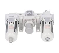 Marhynchus Oil Water Separator Air Filter Regulator G1 2in Air Source Processor 5 to 40 Micron Filtration 0.1 to 0.85MPa Auto Drain for Compressed Pneumatic Systems