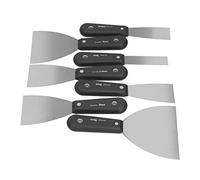 Marhynchus Plaster Set Carbon Steel Putty Set 7 Pcs with PP Handles and 600D Oxford Cloth Bag 1in to 5in for Drywall Wood Paint Repair Homeowners and Users