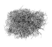 Marhynchus Plastic Welding Wire Staples Kit Steel Waves Staple 500pcs for Car Bumper Repair Quick Weld Operation Crack Mending with 0.6mm and 0.8mm Shapes for Auto Body Users (0.6mm Small Waves)
