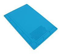 Marhynchus Silicone Soldering Mat, High Temperature Blue Maintenance Pad, Anti-Slip Electronics Repair Tool for Mobile Phones and Tablets