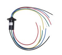 Marhynchus Slip Ring Electrical Connector Electrical Joint 6 Wires 30A with Gold Wires Contacts for Power Signal Transmission 360° Rotation Low Noise