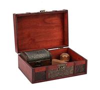 Marhynchus Small Vintage Wooden Memory Box, Elegant Chinese Book Organizer for the Bible and Documents (#2)