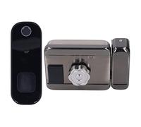 Marhynchus Smart Door Lock WiFi Electronic Fingerprint Card Password Door Lock 2.4GHz Remote App Access 4 Unlocking Methods for Home Apartment Office Entry