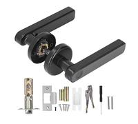 Marhynchus Smart Fingerprint Door Lock 0.3s Unlocking Zinc Alloy Biometric Keyless Entry with FPC Semiconductor Sensor for Home Office Apartment Garage (Black)