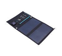 Marhynchus Solar Chargers Bag, ABS Cloth Rubber Portable Solar Power Bank with 15W Foldable Panel, Dual USB 5V 2.5A, 520x290mm for Camping Hiking Travel Phone Tablet Charging