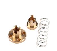 Marhynchus Spring Loaded Nut Brass Anti Backlash Nut T8 8mm 2mm Pitch 8mm Lead for 3D Printer Lead Screw and CNC Router Reduces Supports Smoother Motion