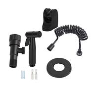 Marhynchus Stainless Steel Handheld Bidet Sprayer Toilet Sprayer Bidet Spray for Bathroom with 4.9ft Hose G1/2 Thread Matte Black New Chinese Style B