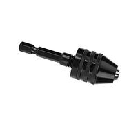 Marhynchus Strong Three-Jaw Collet Aluminum Alloy Drill Chuck, Electric Pneumatic Tool Converter for Craft Production Manufacturing with Drill Bit Chuck, Quickly Convert Your Hex Shank (H01455)