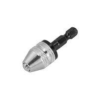 Marhynchus Strong Three-Jaw Collet Aluminum Alloy Drill Chuck, Electric Pneumatic Tool Converter for Craft Production Manufacturing with Drill Bit Chuck, Quickly Convert Your Hex Shank (H01334)