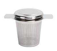 Marhynchus Tea Strainer, Stainless Steel Loose Leaf Tea Infuser Basket with Fine Mesh Filter and Lid for Cup Mug Teapot (Stainless Steel Drain)