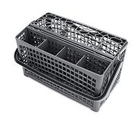 Marhynchus Universal Cutlery Basket Dishwasher Silverware Holder Utensil Tray 2-in-1 Design 7 Compartments 23.1x13.1x13.4cm with Durable ABS Material for Most Dishwasher Models