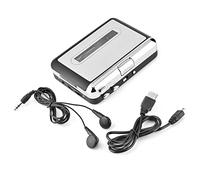 Marhynchus USB Cassette to MP3 Converter Cassette Tape to MP3 Player Plug and Play No Drivers Required with Headphones for PC Laptop MP3 Player CD Burning