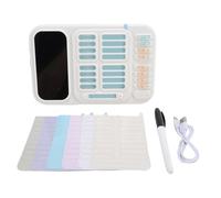 Marhynchus Visual Timer Manager, Visual Timer Large HD Color Screen with Auto Brightness, 3 Alarm Clocks, 12/24 Hour Time Formats, with 7 Task Cards, Magnetic Dry Erase Board, 2000mAh